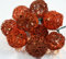 GURU SHOP Rattan Ball 20`er LED Kugel Lampion Lichterkette - Braun, 7x7x350 cm