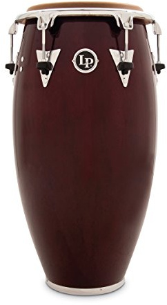 Latin Percussion Conga Classic Top Tuning Conga 11 3/4 LP559T-DW, Dark Wood, chrome Hardware