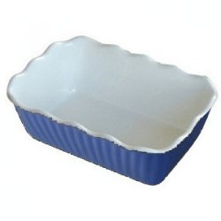 Tulip Deli Bistro SAN Crock Salad Bowl Party Serving Dish Food Display Plate (5.4 Litres, Blue)