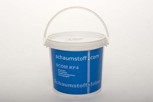 Brandschutzkleber 4kg für Schaumstoffe spez. Basotect® als Einkomponenten Kleber auf Wasserglasbasis nicht brennbar gem. DIN 4102 A1