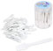 beauticom pana marca de maquillaje desechable espátulas de plástico 2.5cuidado de la piel facial máscara de crema espátula (100 piezas en un envase)