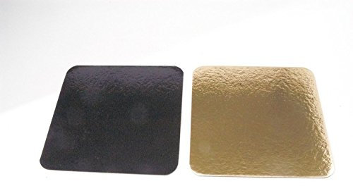 sweet Art Germany Gold/Schwarz Karton 32 cm 10 Stück Eckig
