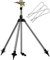 Gardebruk Aspersor de Césped Acero INOX.Trípode Telescópico 63-120cm hasta 27m 360° Ajustable 5 Posiciones Riego