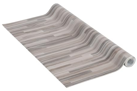 Klebefolie Perfect Fix® Parkett Grau, Holzfolie, Dekofolie, Möbelfolie, Tapeten, selbstklebende Folie, ohne Phthalate, keine Luftblasen, Natur-Holzoptik, 67,5cm x 2m, Stärke: 0,15 mm, Venilia 53352