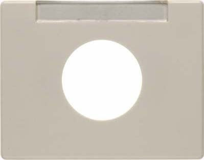 Hager aRSYS – Plaque téléphone et porte fusible en plastique blanc