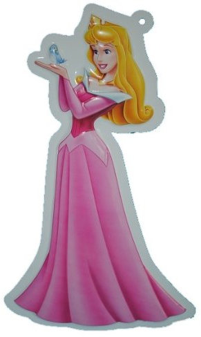alles-meine.de GmbH XL - 3-D Prinzessin Wand Bild Aurora Dornröschen Princess Mädchen rosa - Kinder/Wanddeko für das Kinderzimmer - aus als Türschild - Wandbild