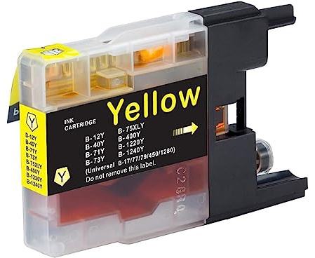Go Inks Compatible Yellow LC1240Y Ink Cartridge - 1 Pack Replacement for Brother DCP & MFC Printers - High Capacity (12ml) - 1x Yellow