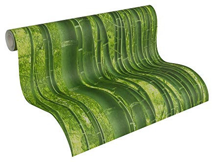 A.S. Création Papier peint Authentic walls vert 10,05 m x 0,53 m 938718
