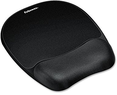 Fellowes Mousepad mit Handgelenkauflage Memory Foam schwarz