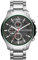 Armani Exchange Orologio per uomo, Movimento cronografo al quarzo e cassa da 46 mm con cinturino in acciaio, Tono argento e grigio