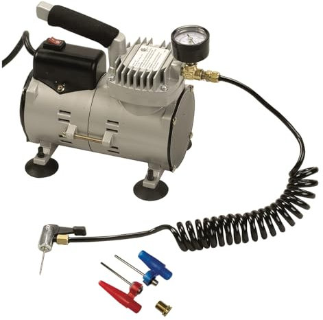 Champion Sports Ultra-Quiet Air Compressor Inflator Black, 110 Volt - 1/8 Horse-Power