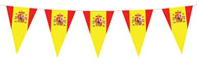 Espa Wimpelkette, spanische Flaggen, 5 m, bunt – Einheitsgröße