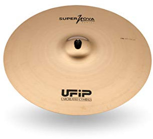 Ufip SN-20R Supernova Series 20 Inch Ride Cymbal l B8 Bonze Alloy l Realizzato a mano in Italia dal 1931 l Finitura lucida a mano l Progettato per Hip Hop, Drum and Bass, Funk & Urban Generi