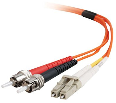 C2G 1m Glasfaser/Glasfaserkabel fÃur Fast Ethernet, Fibre Channel, ATM und Gibabit Patchkabel LC/ST LSZH Duplex Multimode 50/125 Glasfaserkabel