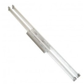 CLE Spiegelleuchte MB095 2x 21W T5 chrom