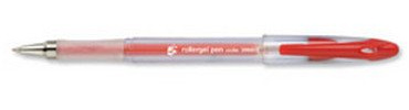 5Star 396802 Red (S) 12pièce Rollerball Pen, Rollerball (Transparent, Red, 1 mm, 0.5 mm, 12 Piece (S))