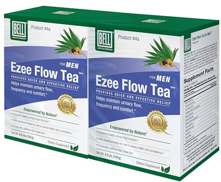 Bell Ezee Flow Urinary Support Tea for Men – Saw Palmetto, 2-Pack