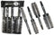 Head Jog Heat Retainer Hair Brush. Black & Silver Styling Round Hairbrush With Metal Barrel For Fast Drying. Round Vent Brush For Styling, Blow Drying, Straightening & Curling. (4 Brush Set)