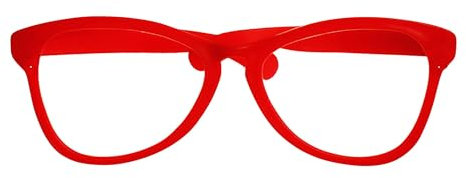 Widmann 13251 - Riesenbrille, rot, Clown, Karneval, Mottoparty