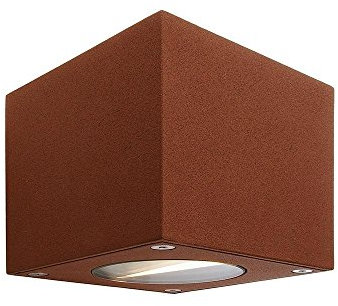 Deko-Light LED Wandleuchte Cubodo Außenleuchte, 220-240V AC/50-60Hz, 6W, IP54, 3000K, braun EEK: B