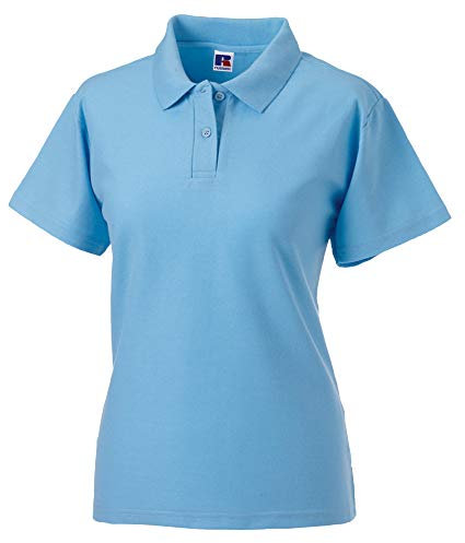 Jerzees Colours Ladies 65/35 Hard Wearing Pique Short Sleeve Polo Shirt (XS) (Sky Blue)