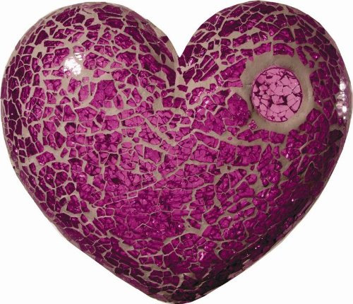 Safety Mosaik Platte Eisglas Lila 15x20cm