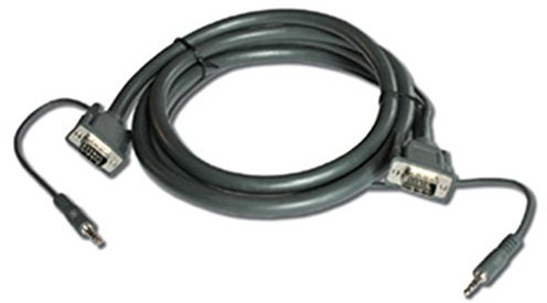 Kramer Electronics 15-pin HD + 3.5mm Audio Cable 4,6 m VGA (D-Sub) + 3,5mm Negro