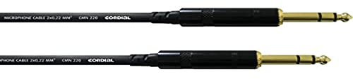 Cordial - CFM 0.9 VV Cavo Bilanciato, Jack TRS/Jack TRS REAN 90 cm, nero