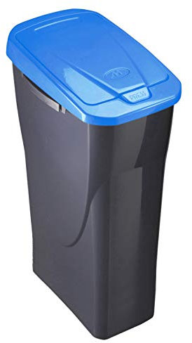 MONDEX Cubo 25 L ECOBIN con Tapa de Color Azul 21,5x36x51 cm, Mediano