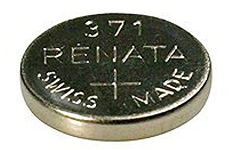 Renata Batteria per orologio, prodotto svizzero, Renata 371 o SR 920 SW, da 1,5 V 1 x 371 or SR 920 SW Silver