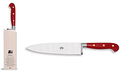 Berti coltelleria - Insieme - Coltello trinciante per carni rosso