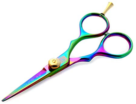 Professionelle Haarscheren, kleine Friseurschere, Titan 11,5cm, mit Etui