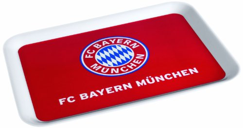 Brauns FC Bayern Tablett Rechteckig, rot, 45006