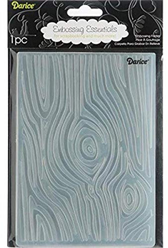 Darice 1217-62 Prägeschablone, Holzmaserung, Plastik, transparent, 12,7 x 17,8 x 0,4 cm