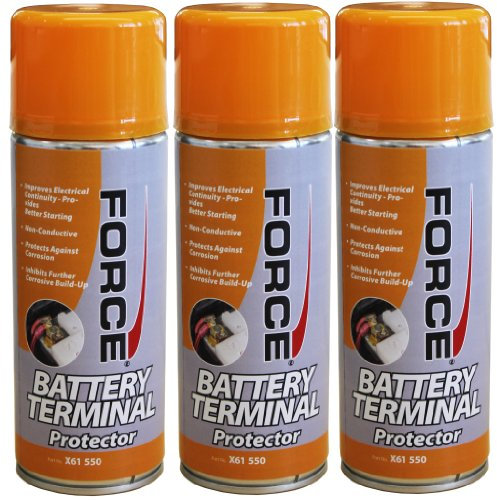 All Trade Direct 3 X 400Ml Battery Terminal Protector Aerosol Spray Can Grease Improves Continuity