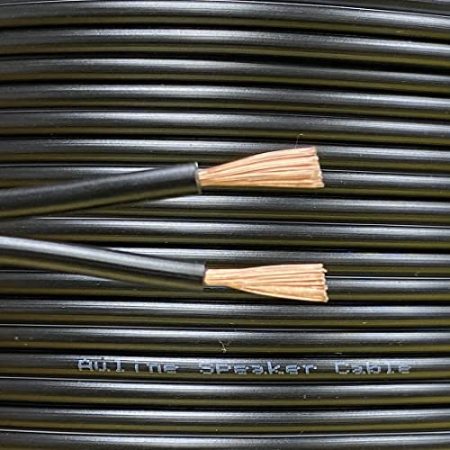 Auline 20m Black Speaker Cable Wire 42 Strand 16 AWG 1.3mm2 HiFi Surround Sound