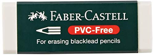 Faber-Castell 188121 - Radierer 7081 N PVC-Free, Kunststoff, weiß