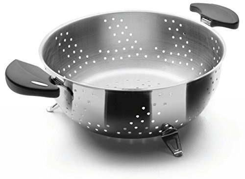 LACOR 88324 Abtropfshüssel D.24 cm Nova Ladycor | Aus lebensmittelechtem Edelstahl gefertigt; hohe Korrosionsbeständigkeit und Haltbarkeit im täglichen Gebrauch