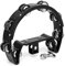 Tiger Tambourin demi-lune avec tambour de montage – noir