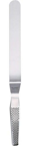 Global Cranked Spatula 25cm, Large Stainless Steel Kitchen Palette Knife for Baking & Cooking, Premium Quality
