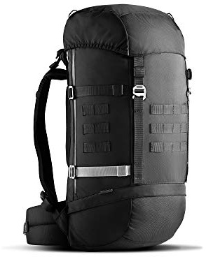 HEIMPLANET® Original | Monolith Rucksack 45L+ | Wasserfester Wanderrucksack mit entfernbarem Hüftgurt und Aluminium Rahmen | Inkl. 15 Laptopfach | PVC-Frei