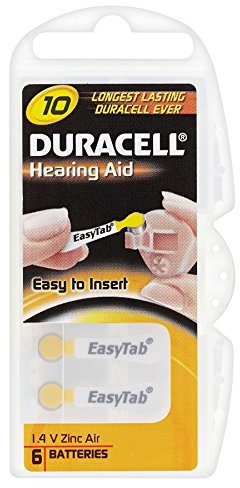 10 x Duracell Hearing Aid 10 1.4 V Zinc Air Batteries x 6