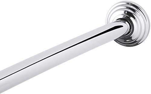 Kohler K-9349-S Expanse gebogene Duschstange, traditionelles Design, polierter Edelstahl