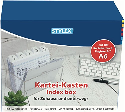 ToppointÆ Karteikasten Plastik -DIN A6, transparent