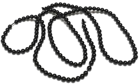 Black Onyx Beads Plain Round 2mm Strand of 142+
