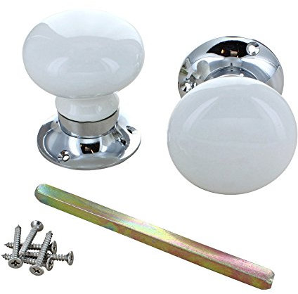 G Decor Blanc de boutons de porte à mortaise en céramique de couleur Porcelaine Porte meubles