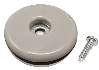 Shepherd Hardware 9455 1-1/2-Inch Round, Adhesive Slide Glide Furniture Sliders, 4-Pack