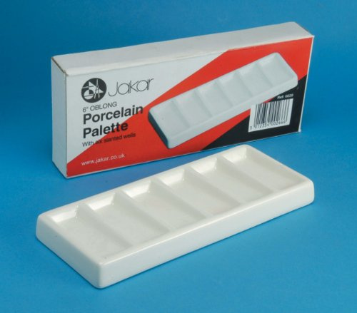 Jakar Porcelain Palettes - 150mm (6) Oblong 6 Well