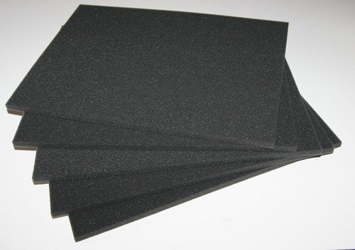 5 x Packaging Foam Camera Case Tray Lid Layer Pads - 360mm x 265mm x 10mm