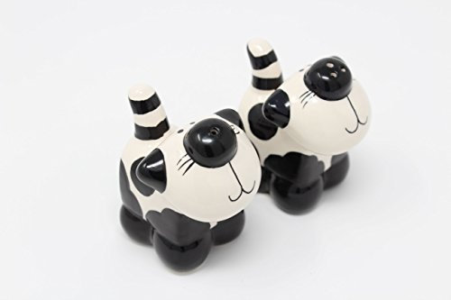 2 Kewt Chat Fantaisie Poivre et Sel Shaker Pots